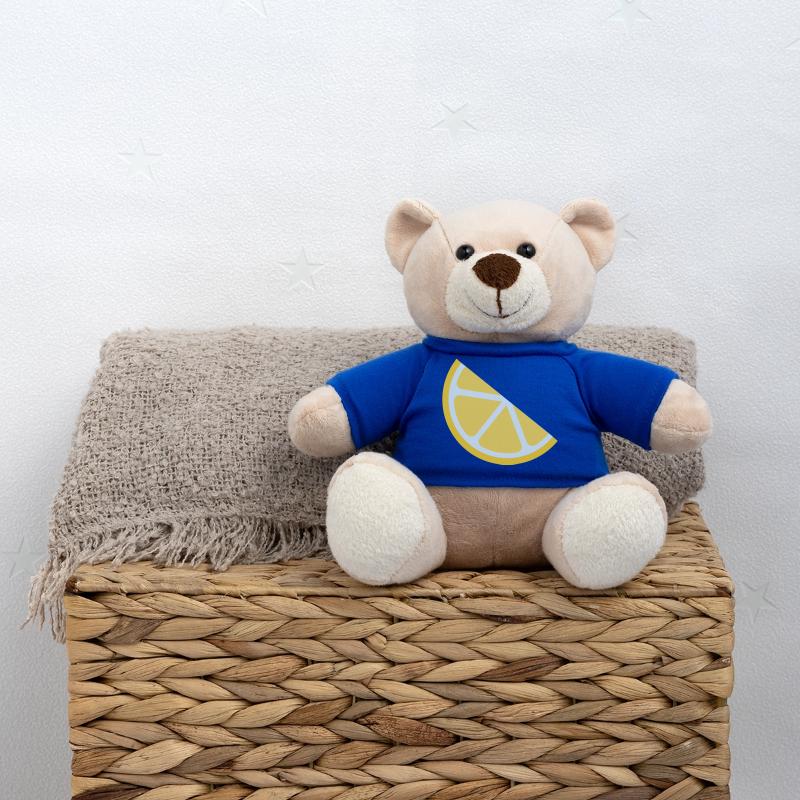Zitronen-Scheibe Vintage Grafik Teddy