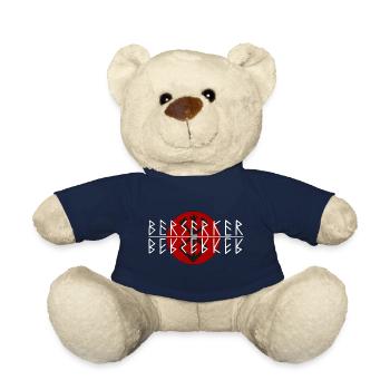 BERSERKER - Symbole de rune - Viking - Nordique - Nounours - bleu marine - Devant