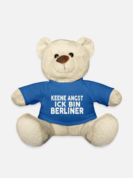 Keene Angst Ick bin Berliner - Teddy - Königsblau