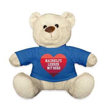 Nachhilfelehrer Mit Herz Nachhilfe Geben Lehrer - Teddy - Königsblau - Vorne