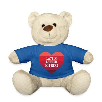 Latein Lehrer mit Herz Danke Abschied Lateinlehrer - Teddy - Königsblau - Vorne