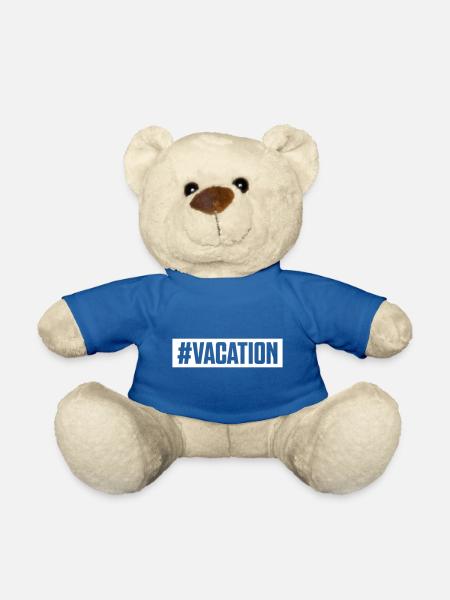 vacation urlaub hashtag - Teddy - Königsblau