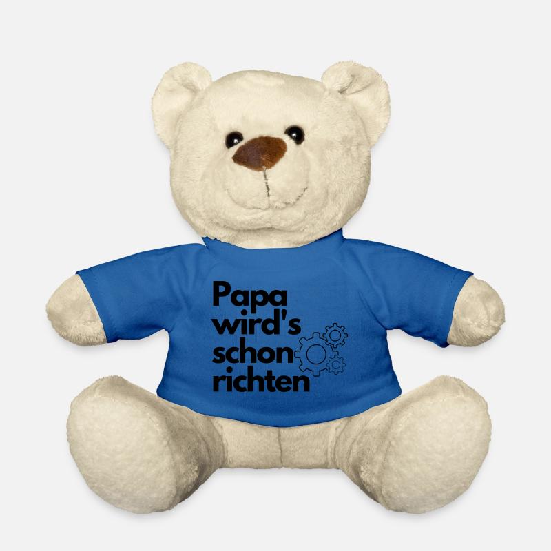 papa wirds schon richten - Teddy - Königsblau