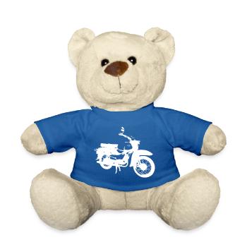 Sperber weiss - Teddy - Königsblau - Vorne