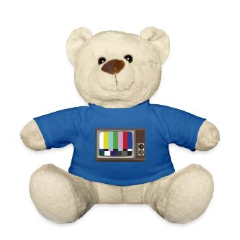 retro - Teddy Bear - royal blue - Front