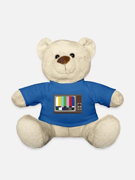 retro - Teddy Bear - royal blue