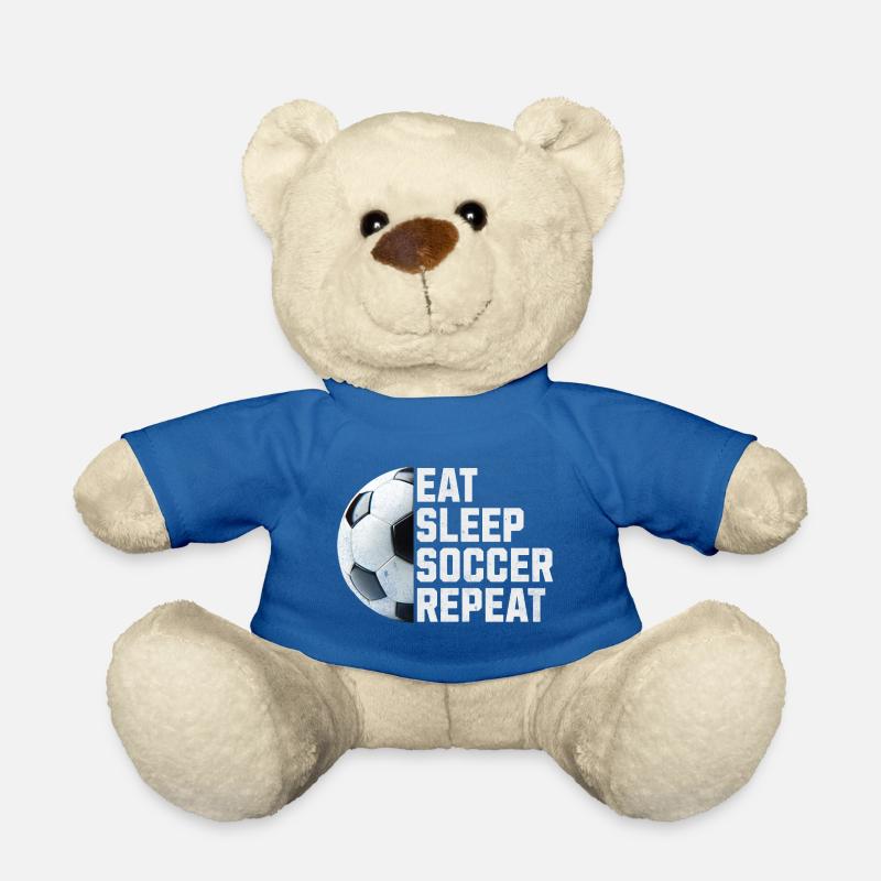 EAT SLEEP SOCCER REPEAT - Teddy - Königsblau