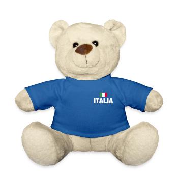 Italia Italy flag Italian football gift - Teddy Bear - royal blue - Front