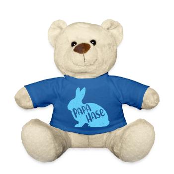 Papa Hase Frohe Ostern Vater Hasenpapa Osterhase - Teddy - Königsblau - Vorne