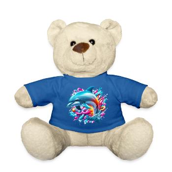 Dauphin - Nounours - bleu roi - Devant