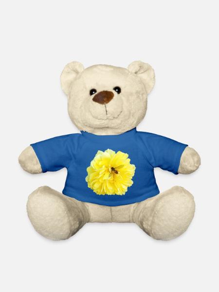 Yellow_Rose_-_Bee_Nature_Photography - Teddy - Königsblau