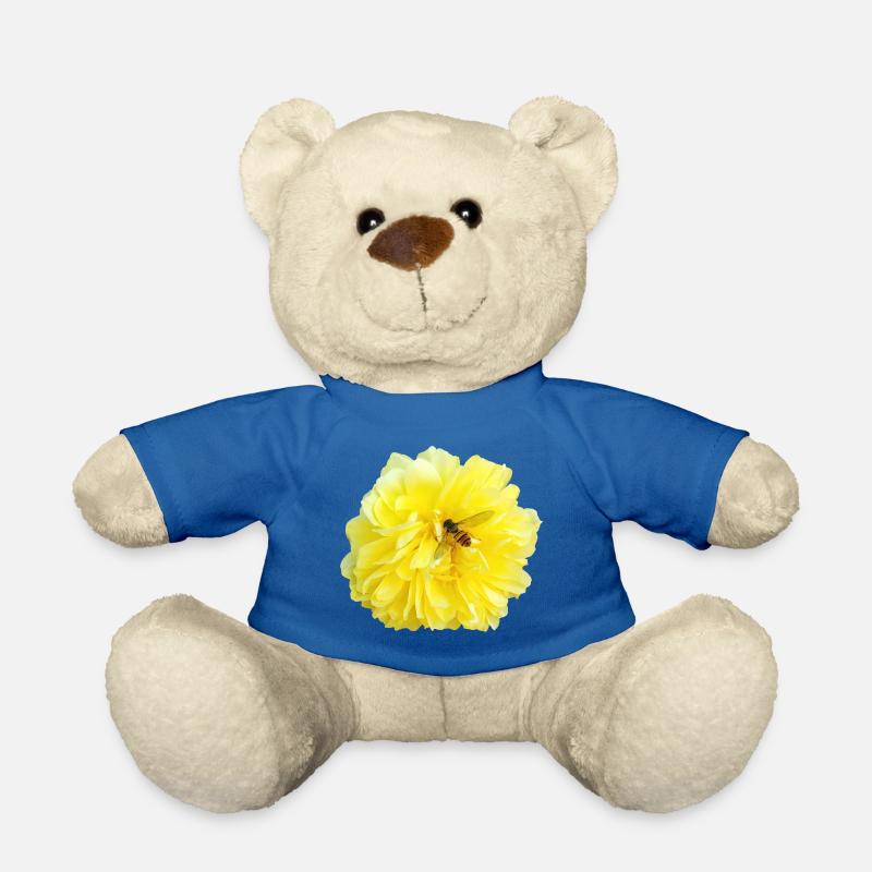 Yellow_Rose_-_Bee_Nature_Photography - Teddy - Königsblau