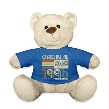 1996 Geburtstag Retro Jahrgang Vintage Geschenk - Teddy - Königsblau - Vorne