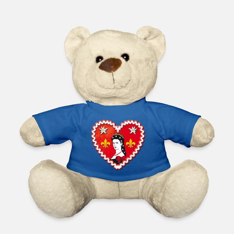 61 Lebkuchenherz Kaiserin Elisabeth Portrait - Teddy - Königsblau