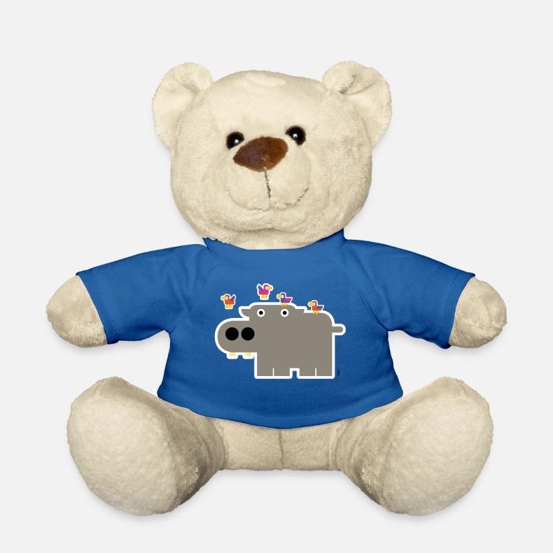Nilpferd - Teddy - Königsblau