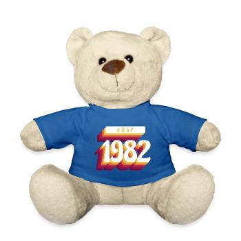 Juli 1982 - 40. Geburtstag Geschenk. Awesome. - Teddy - Königsblau - Vorne