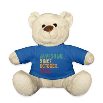 Octobre 1962 - Cadeau du 60e anniversaire. Légende. - Nounours - bleu roi - Devant