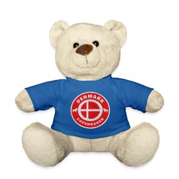 Danemark Copenhague Vintage / Cadeau Denmark - Nounours - bleu roi - Devant