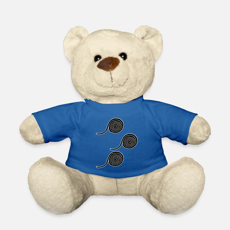 Lakritzschnecken, Geschenkidee - Teddy - Königsblau