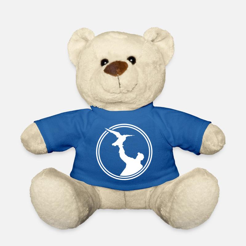 falknerei silhouette icon logo - Teddy - Königsblau