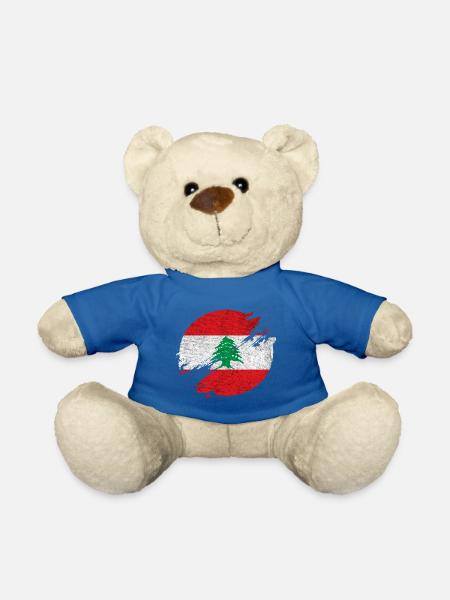 Libanon Vintage Kreis / Geschenkidee - Teddy - Königsblau