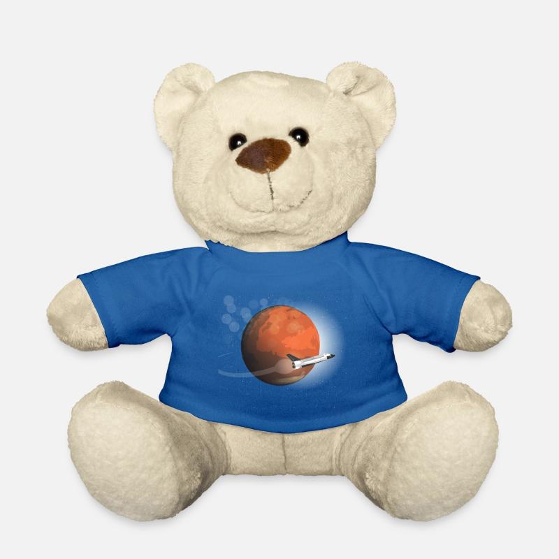 Mars Mission der Flat Mars Society - Teddy - Königsblau