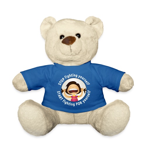 Amy's motto (white txt) - Teddy Bear