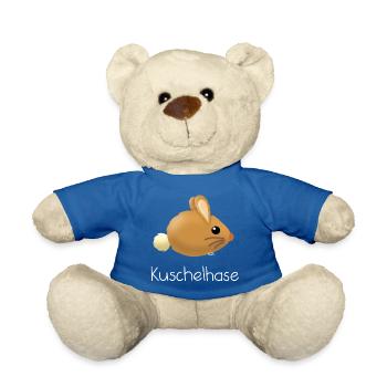 Kuschelhase - Teddy - Königsblau - Vorne
