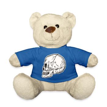 Skull Skeleton Skull Horror Cadeau d’Halloween - Nounours - bleu roi - Devant