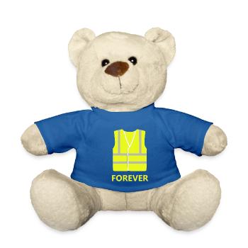 Gelbe Weste - Teddy - Königsblau - Vorne