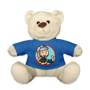 Pompier - Nounours - bleu roi - Devant