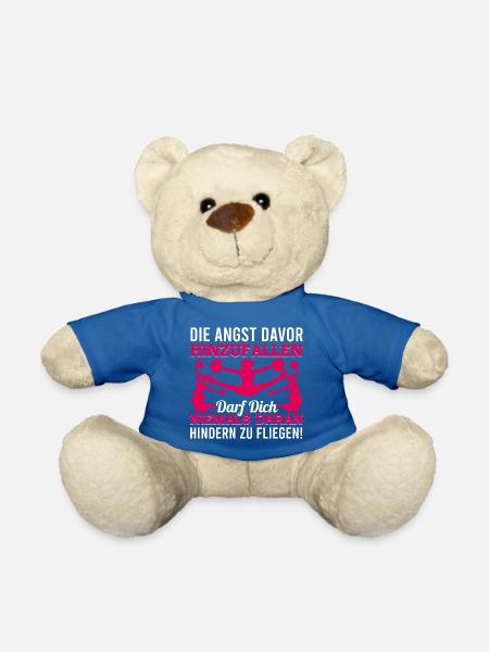 DIE ANGST DAVOR HINZUFALLEN DARF DICH NIEMALS ... - Teddy - Königsblau