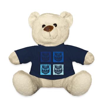 Wald Tiere Wildtiere Natur Süße Eulen - Teddy - French Navy - Vorne