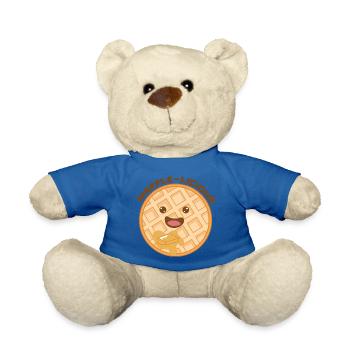 Nourriture pour crêpes gaufrées mignonnes à la - Nounours - bleu roi - Devant
