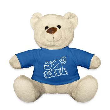 Anti-Zoo Seven Blanc - Nounours - bleu roi - Devant