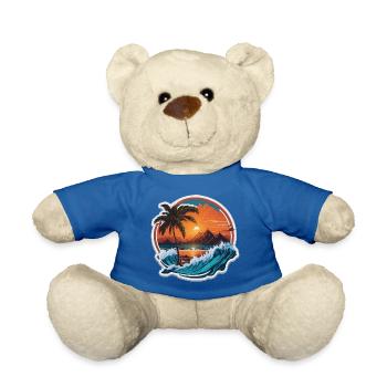 Sunset - Teddy Bear - royal blue - Front