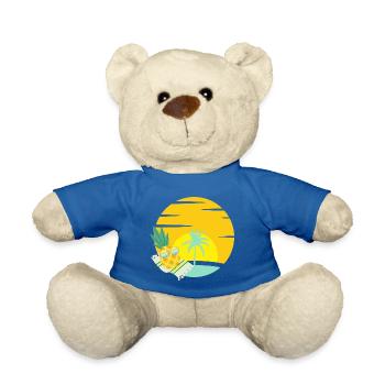 Ananas mit Sonnenbrille am Strand - Teddy - Königsblau - Vorne