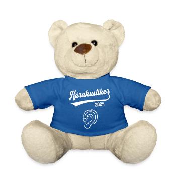 Hörakustiker 2024 Ausbildung Prüfung Hörakustik - Teddy - Königsblau - Vorne