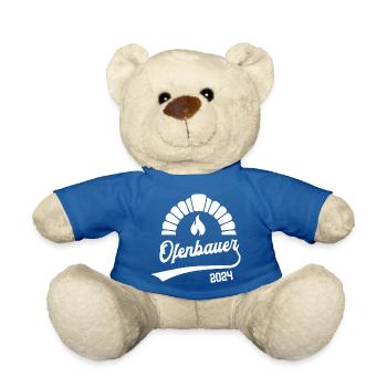 Ofenbauer 2024 Ausbildung Prüfung Ofenbau Azubi - Teddy - Königsblau - Vorne