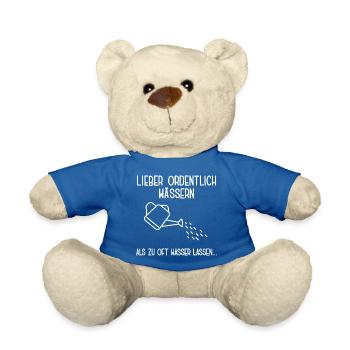 Gärtner Outfit Gartenfreund Hobbygärtner - Teddy - Königsblau - Vorne