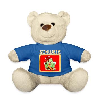 WEIHNACHTEN EISHOCKEY AVOCADO SCHWEIZ - Teddy Bear - royal blue - Front