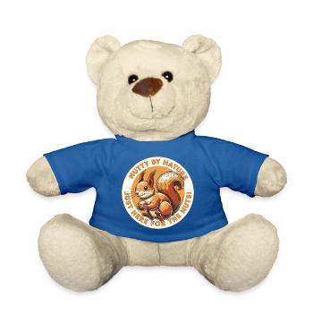 Nutty by Nature - Teddy Bear - royal blue - Front