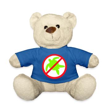 Keine Wasserschildkröte Verboten Schild Zone gegen - Teddy - Königsblau - Vorne