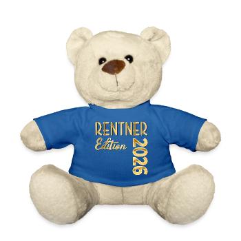 Rente 2026 retraités - Nounours - bleu roi - Devant
