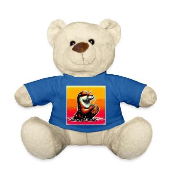 otter - Teddy Bear - royal blue - Front