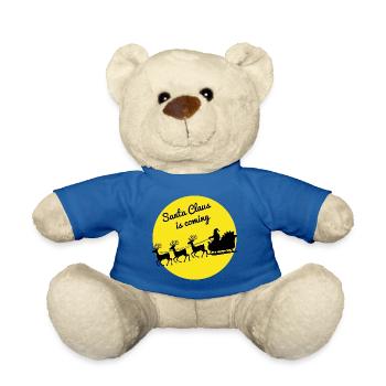 Promenade en traîneau du Père Noël - Nounours - bleu roi - Devant