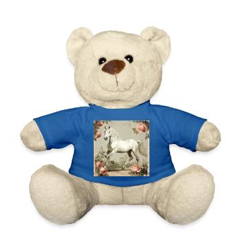 Horse Vintage - Teddy Bear - royal blue - Front