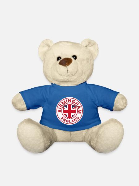 Birmingham-England-Wappenabzeichen - Teddy - Königsblau