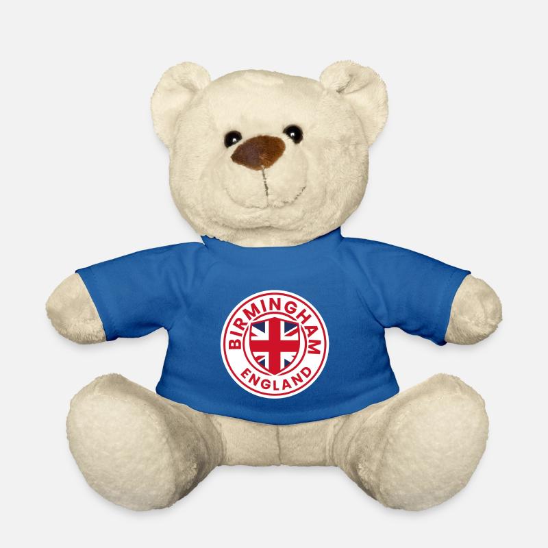 Birmingham England emblem badge - Teddy Bear - royal blue