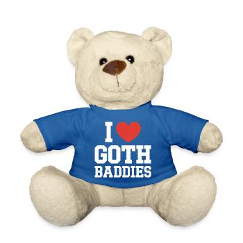 I Love Gothic Baddies - Teddy Bear - royal blue - Front
